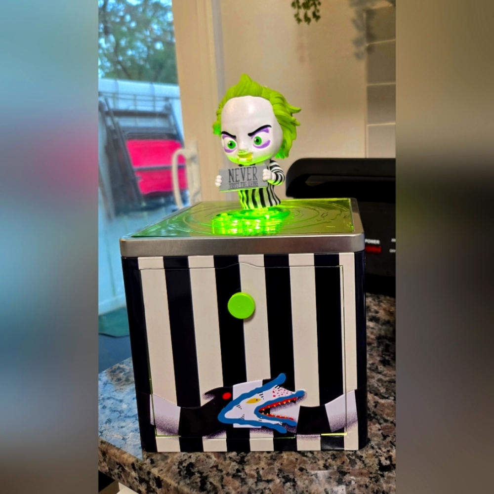 Cinemark beetlejuice popcorn bucket.